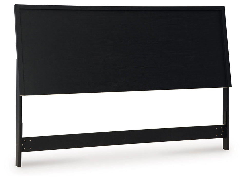 Danziar - Full Panel Headboard - Black