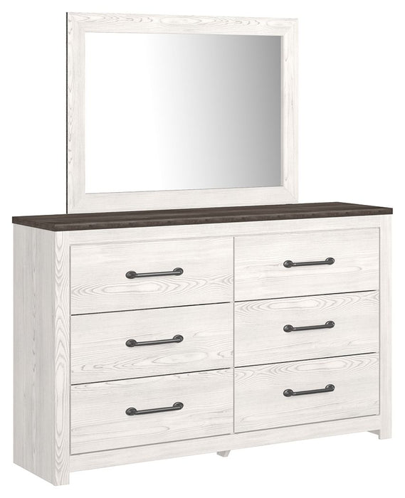 Gerridan - White / Gray - Dresser, Mirror