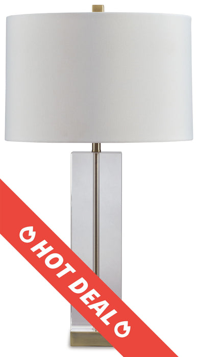 Teelsen - Clear / Gold Finish - Crystal Table Lamp