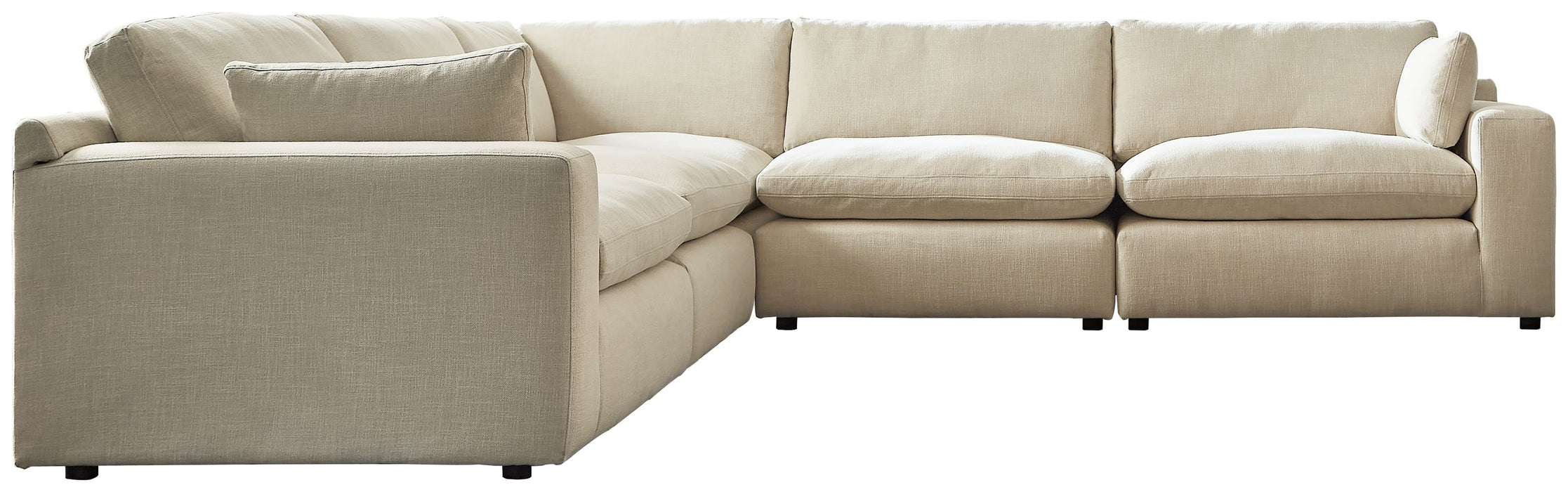 Elyza - Corner Chairs 5 Pc Sectional - Linen