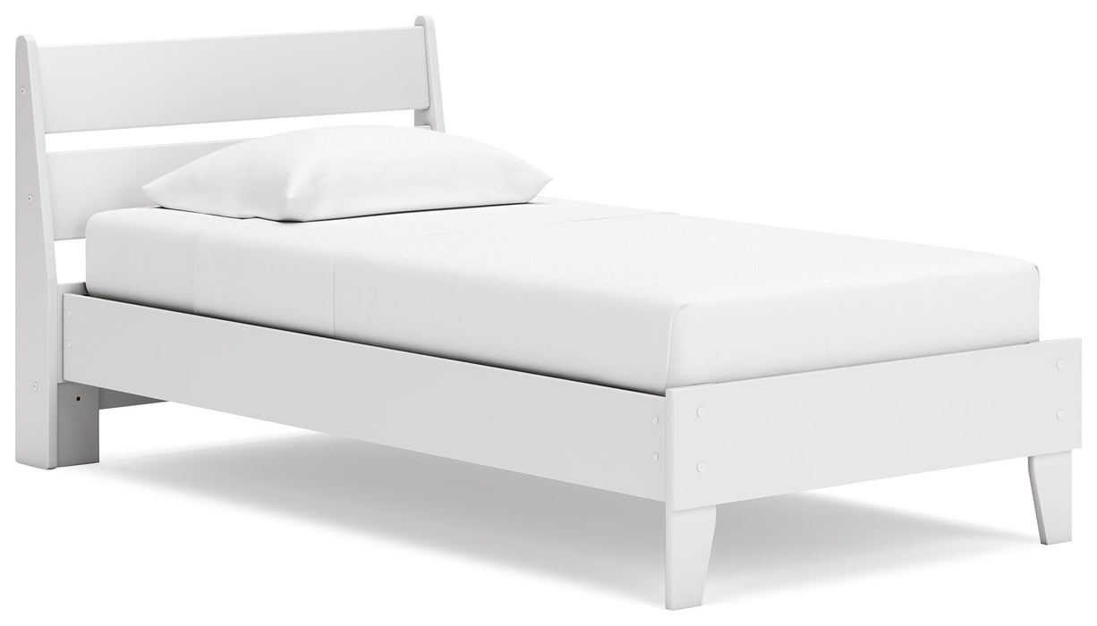 Socalle - Twin Panel Platform Bed - Two-Tone
