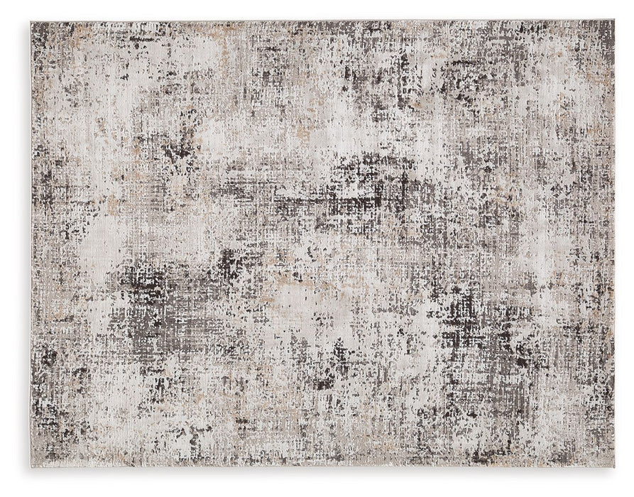 Elaning - 5' x 7' Rug - Black / Gray / Cream