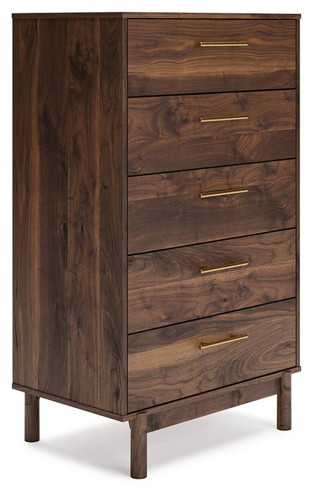 Calverson - Five Drawer Chest - Mocha