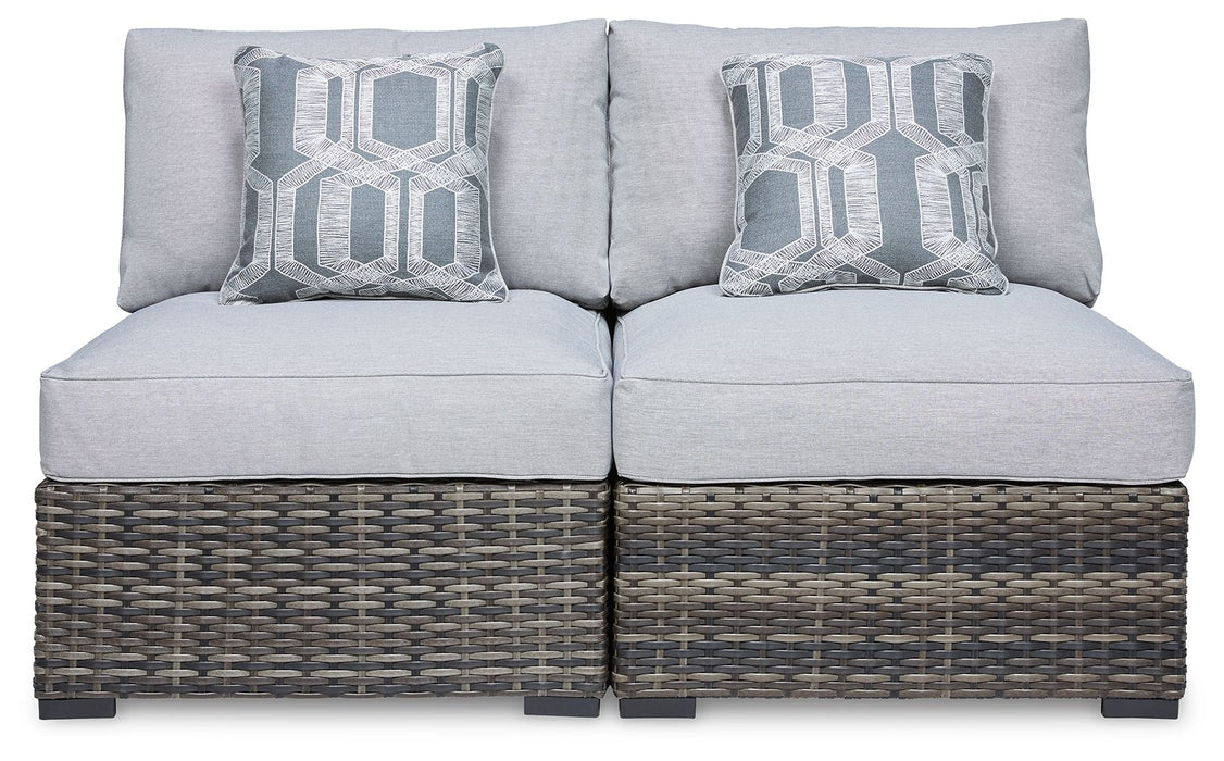 Harbor Court - Armless Chair w/Cushion (Set of 2) - Gray