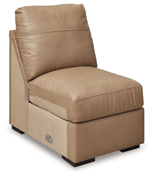 Bandon - Armless Chair - Leather Match - Toffee