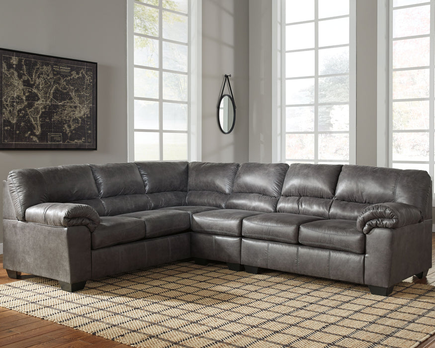 Bladen - Slate - Left Arm Facing Sofa 3 Pc Sectional
