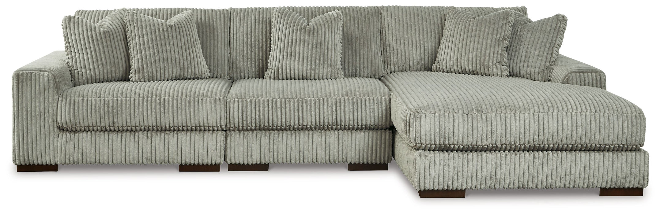 Lindyn - Fog - 3-Piece Sectional With Raf Corner Chaise