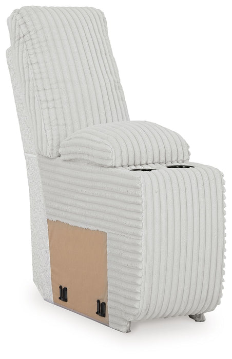 Top Tier - Console With Storage - Fabric - Alloy