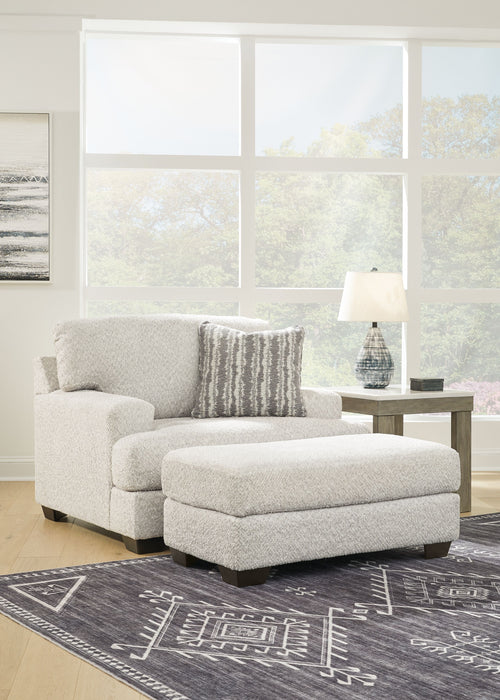 Brebryan - 2 Pc. - Chair And A Half, Ottoman - Flannel