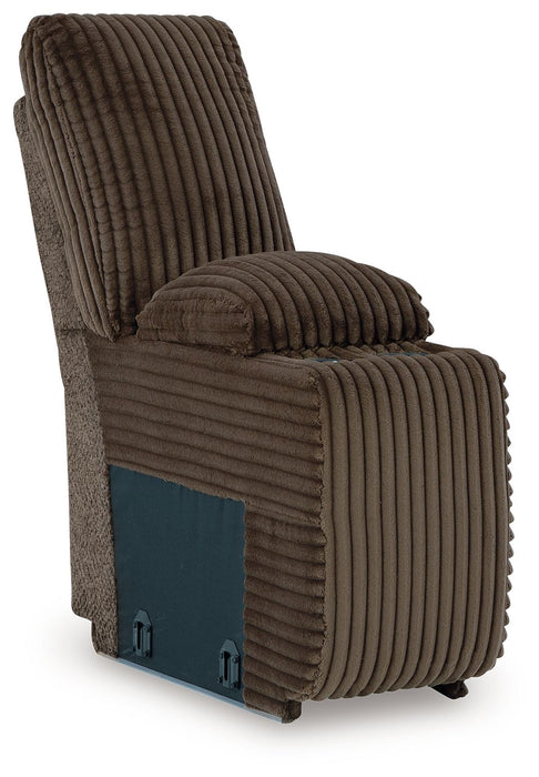 Top Tier - Console With Storage - Fabric - Chocolate