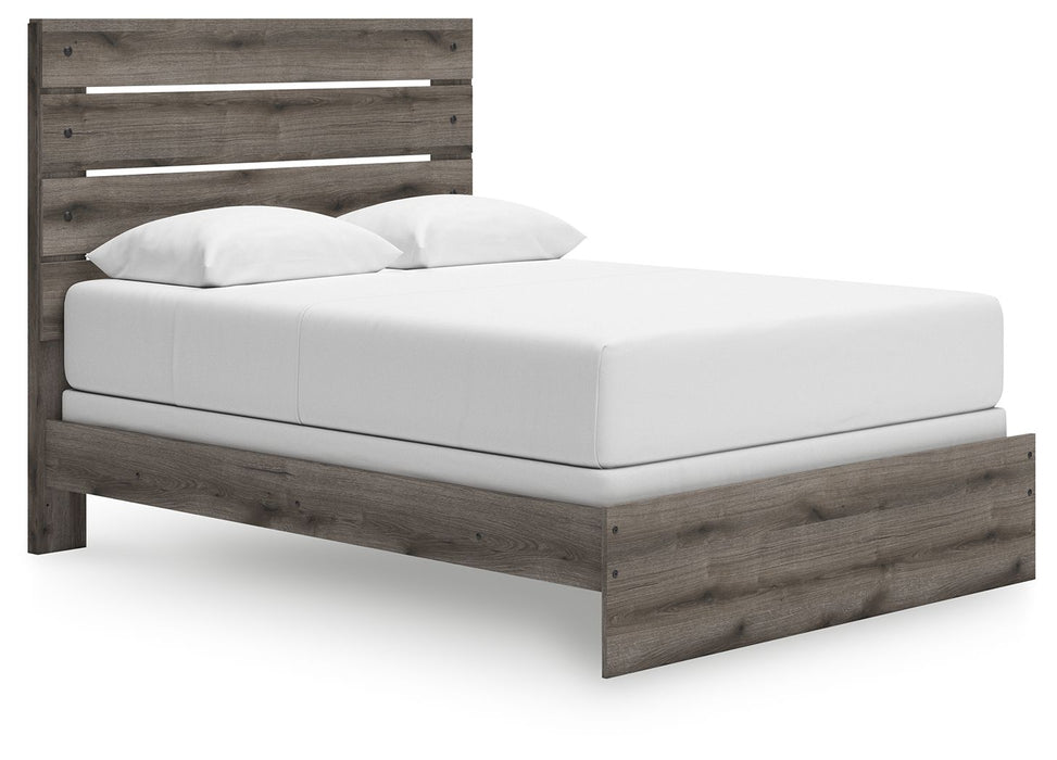 Graystorm - Queen Panel Bed - Brown Gray
