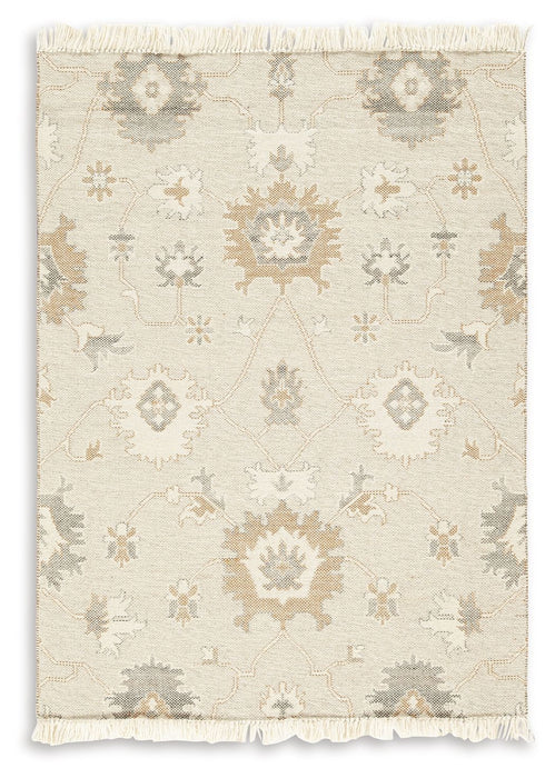 Calkin - 5' x 7' Rug - Linen / Gray / Caramel