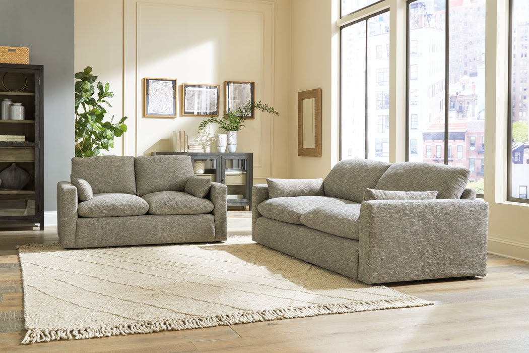 Dramatic - 2 Pc. - Sofa, Loveseat - Granite