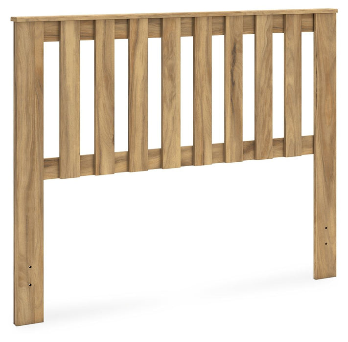 Bermacy - Full Panel Headboard - Light Brown