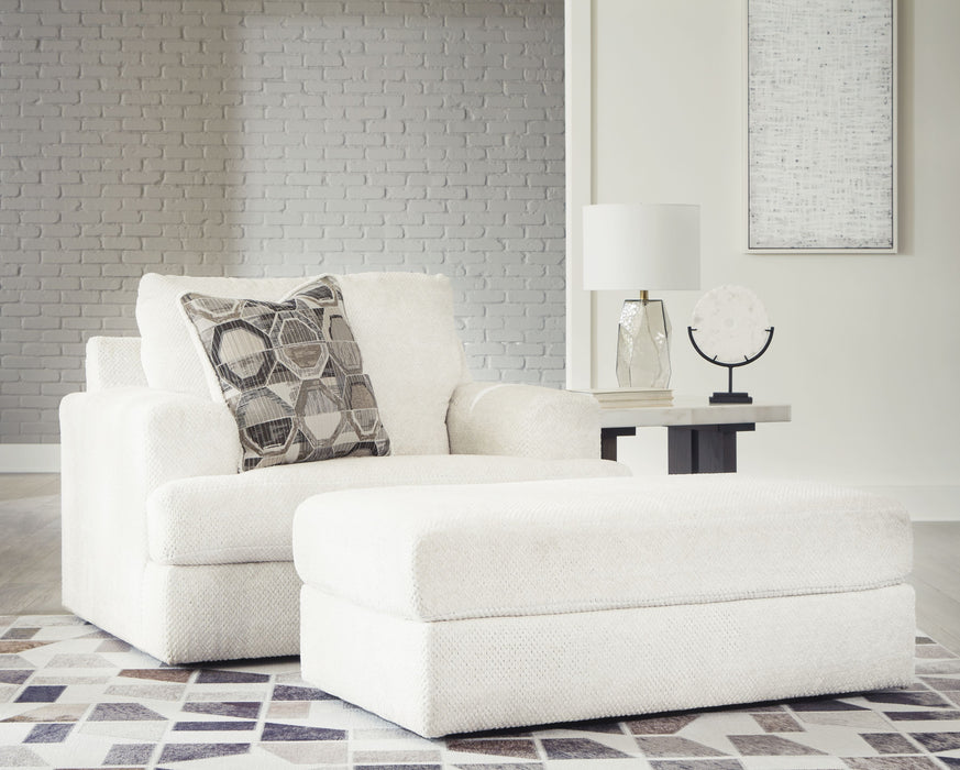 Karinne - 2 Pc. - Chair And A Half, Ottoman - Linen