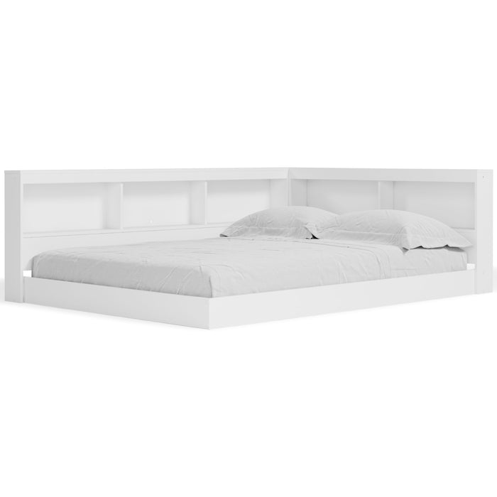 Piperton - Full Bookcase Storage Bed - White