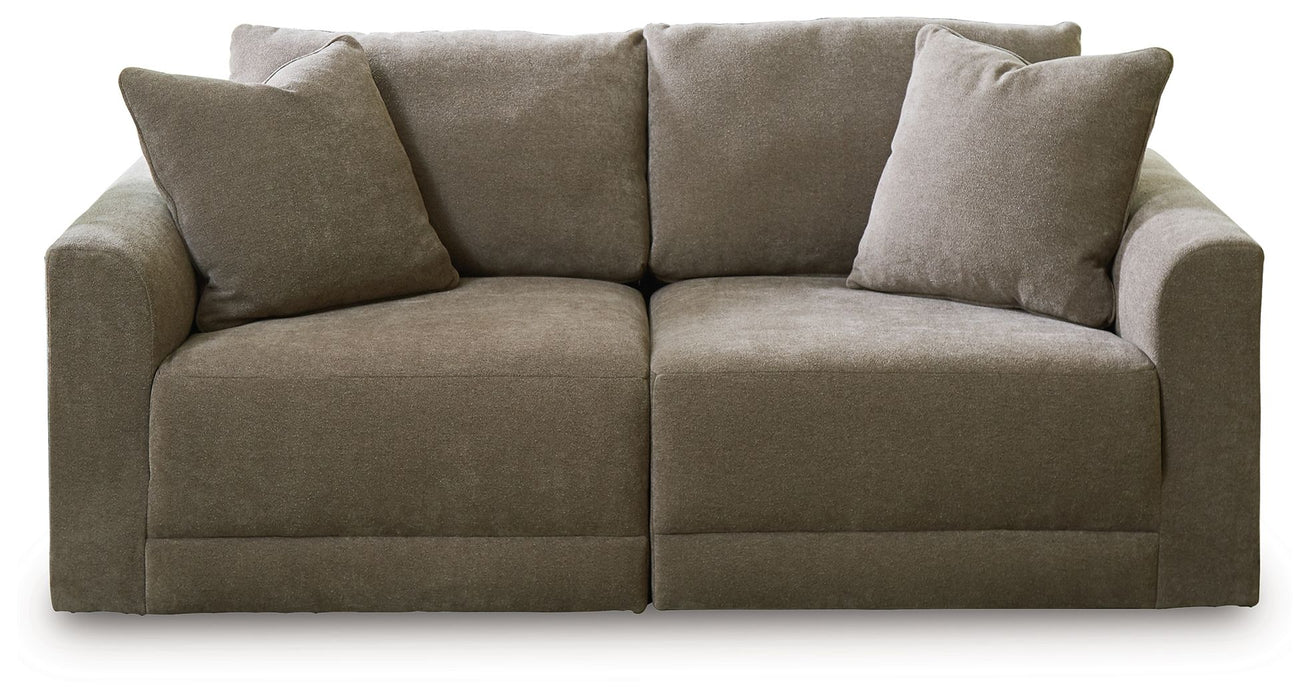 Raeanna - Storm - 2-Piece Sectional Loveseat