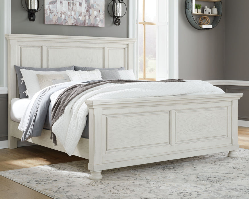 Robbinsdale - California King Panel Bed - Antique White