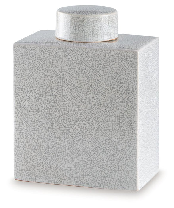 Haddworth - 11" Jar - Antique White