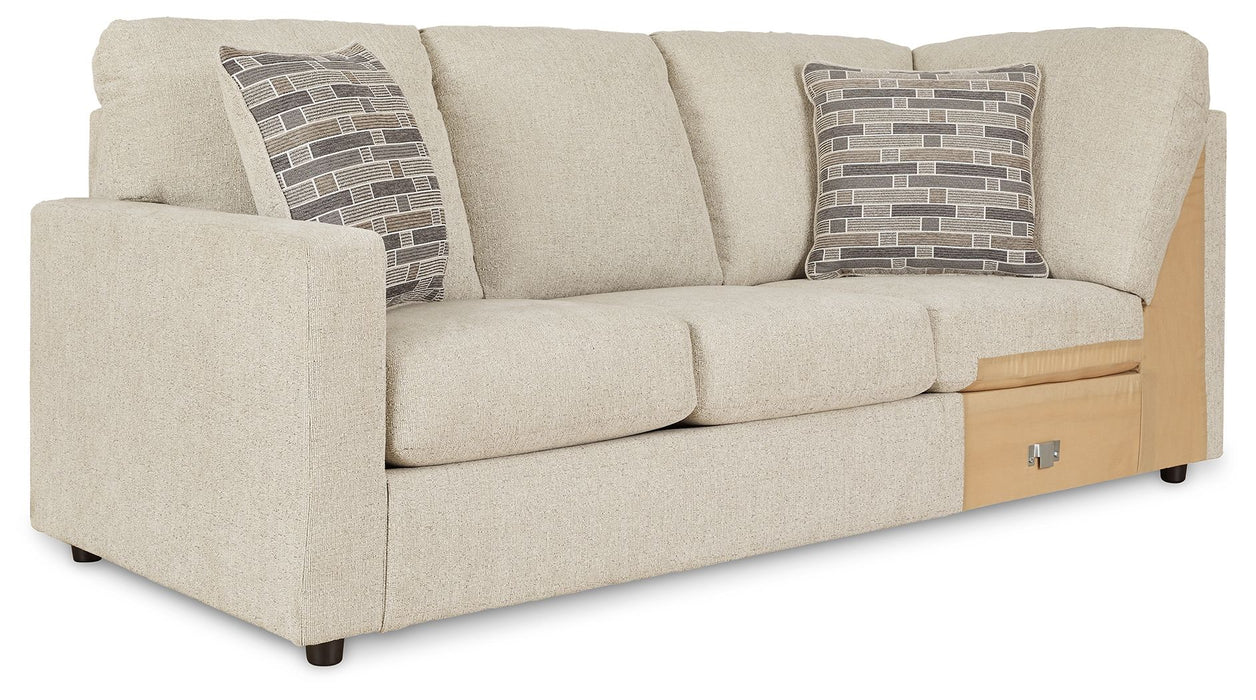 Edenfield - LAF Sofa w/Corner Wedge - Linen