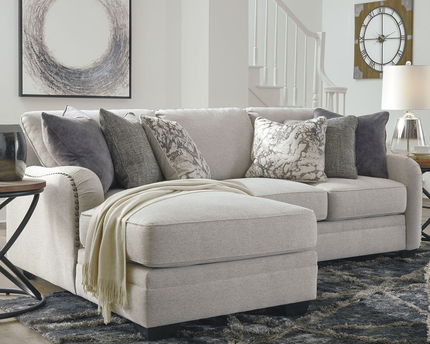 Dellara - Chalk - Left Arm Facing Corner Chaise 2 Pc Sectional