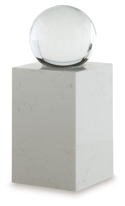 Sellner - 14" Sculpture - Clear / White