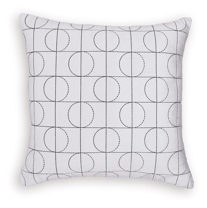 Kydner - Pillow (Set of 4) - White / Black