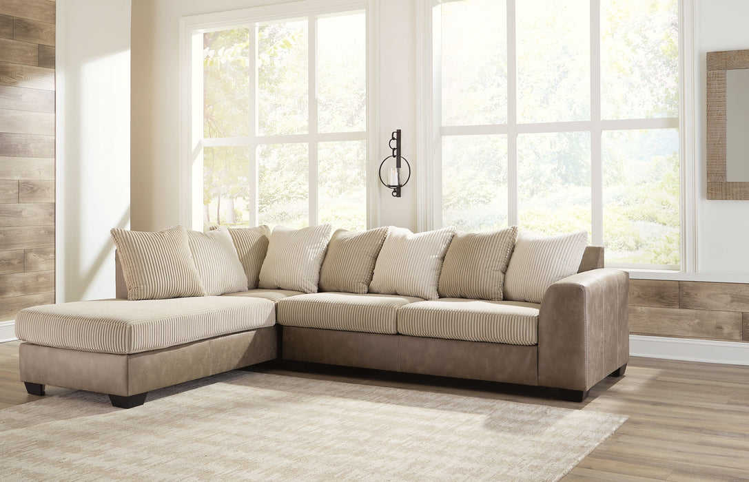 Keskin - Sand - Left Arm Facing Corner Chaise 2 Pc Sectional