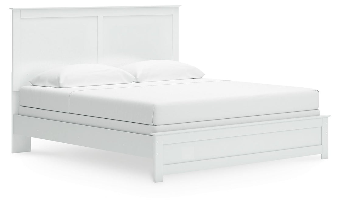 Bostwick Shoals - King Panel Bed With Framed Footboard - White