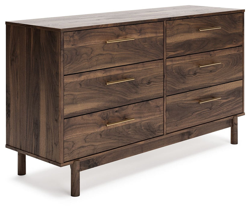 Calverson - Six Drawer Dresser - Medium - Mocha